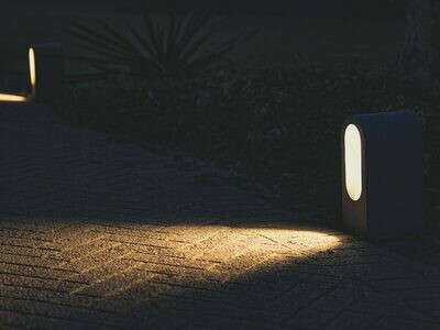 9010 Pollerleuchte BEAN LED 10W, IP65, weiss, 300 mm hoch