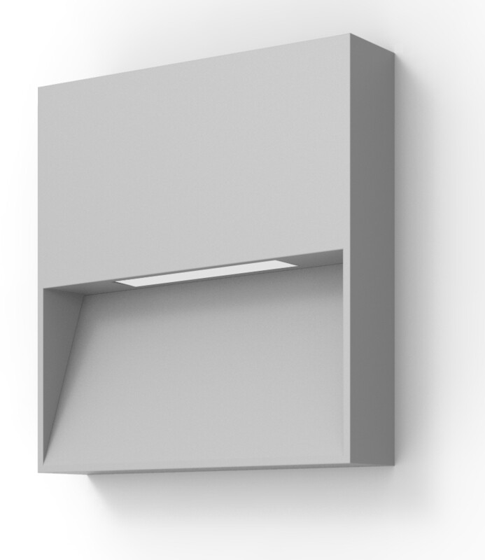 ProLuce® Wandleuchte WL623 4W, 80 lm, 3000K, ALU, CRI80, on/off, 240V, grau