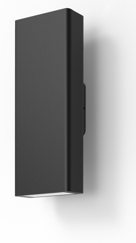 ProLuce® Wandleuchte NOVEL WL640 15W, 670 lm,  / 3000K, ALU, CRI80, on/off, 240V, schwarz