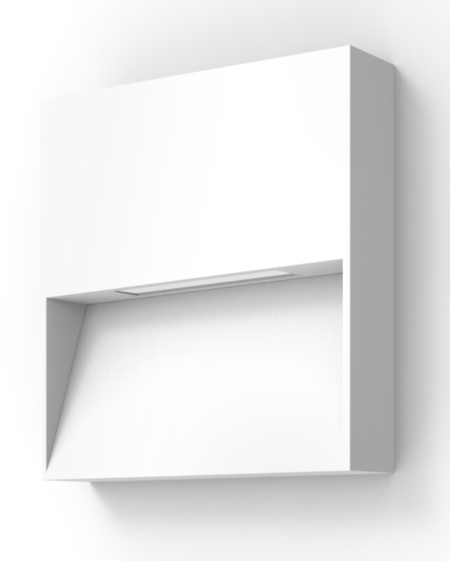 ProLuce® Wandleuchte WL623 4W, 80 lm, 3000K, ALU, CRI80, on/off, 240V, weiss