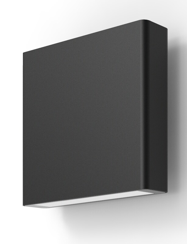 ProLuce® Wandleuchte NOVEL WL634 26W, 1340 lm, 3000K, ALU, CRI80, on/off, 240V, schwarz