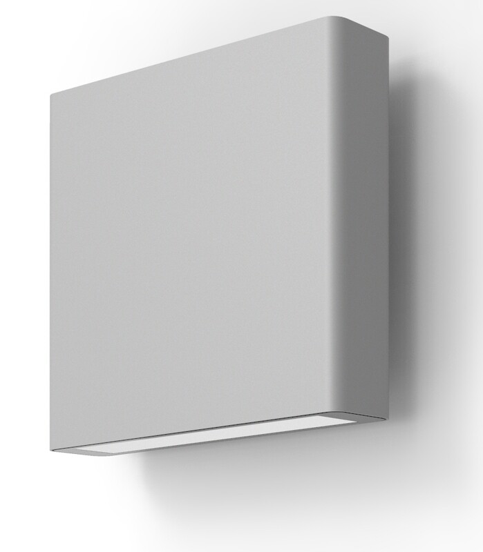ProLuce® Wandleuchte NOVEL WL634 26W, 1340 lm, 3000K, ALU, CRI80, on/off, 240V, grau