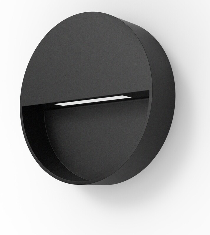 ProLuce® Wandleuchte WL622 4W, 80 lm, 3000K, ALU, CRI80, on/off, 240V, schwarz