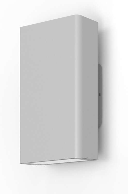 ProLuce® Wandleuchte NOVEL WL633 16W, 625 lm, 3000K, ALU, CRI80, on/off, 240V, grau