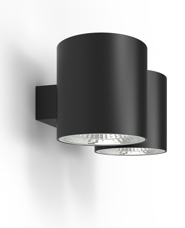 ProLuce® Wandleuchte WL582A 4x8W, 4x560 lm, 3000K, ALU, CRI80, on/off, 240V, schwarz
