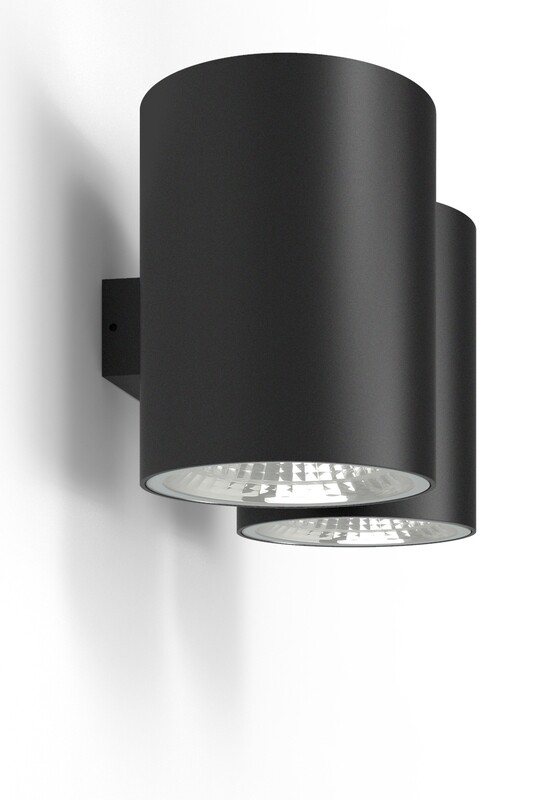 ProLuce® Wandleuchte WL583A 4x15W, 4x1050 lm, 3000K, ALU, CRI80, on/off, 240V, schwarz