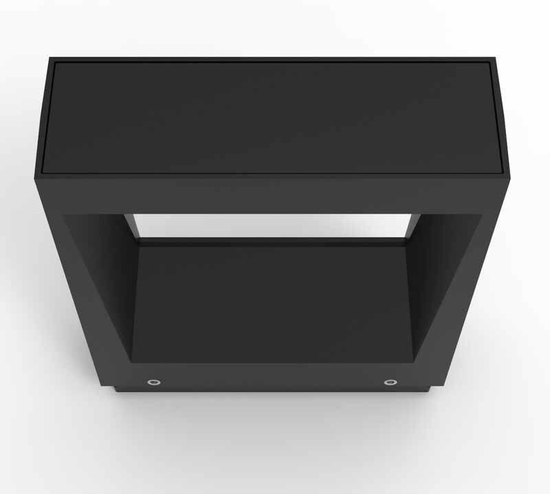 ProLuce® Wandleuchte EDIFIER 7W, 583 lm, 3000K, ALU, CRI80, on/off, 240V, schwarz