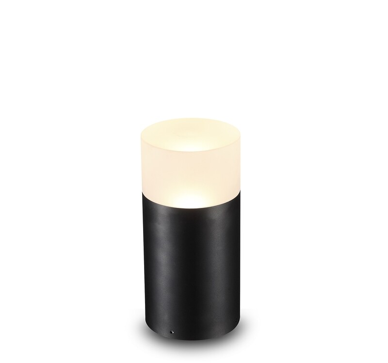 ProLuce® Pollerleuchte ALAMACH/21 9W 3000K 800lmAlu/Acryl schwarz D102x210 mm IP65