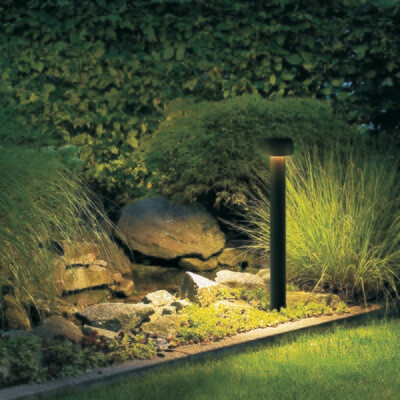 ProLuce® Pollerleuchte GEMMA/38 6W 3000K 600lmKupfer/Alu  schwarz D125x380 mm IP65