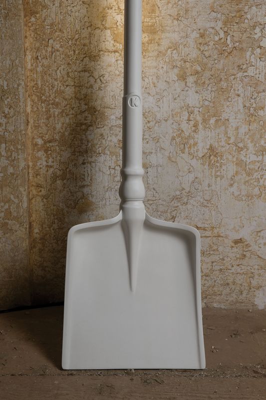 TOBIA Stehleuchte Schaufel 31x8x165cm, Technopolymer, weiss matt, 220V, 13W, 1430lm, 3000K, Phas.dim.