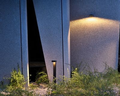 ProLuce® Pollerleuchte ALTAIR 10W 3000K 900lm Alu/Acryl schwarz 225x150x700 cm IP65