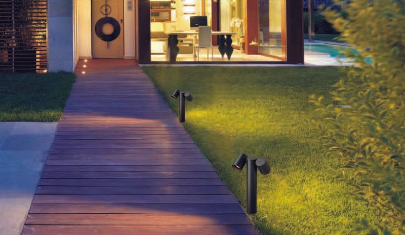 ProLuce® WEGA/2 Pollerleuchte Ø60x350 mm, 2x6W, IP65, 1000lm, 3000K, 240VAC, schwarz (RAL9005)