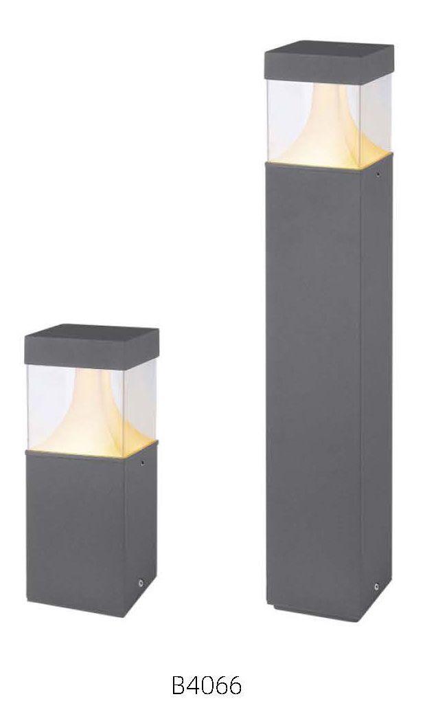 ProLuce® ATRIA Pollerleuchte 150x150x250 mm, 9W, IP65, 500lm, 3000K, 240VAC, schwarz (RAL9005)