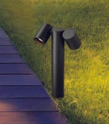 ProLuce® WEGA/2 Pollerleuchte Ø60x600 mm, 2x6W, IP65, 1000lm, 3000K, 240VAC, schwarz (RAL9005)