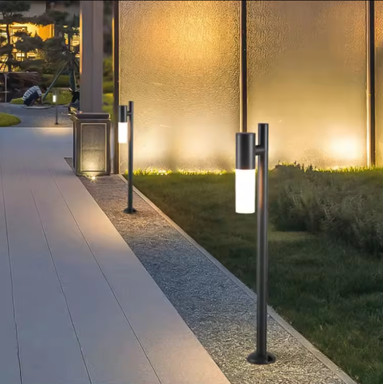 ProLuce® NUNKI Pollerleuchte Ø65x800 mm, LED E27, IP65, 240VAC, schwarz (RAL9005)