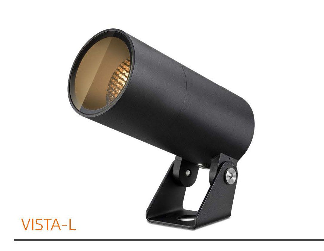 ProLuce® Spot VISTA-L, 15.0W, 3000K, 36°, IP66, IK, 48V, ein/aus, schwarz