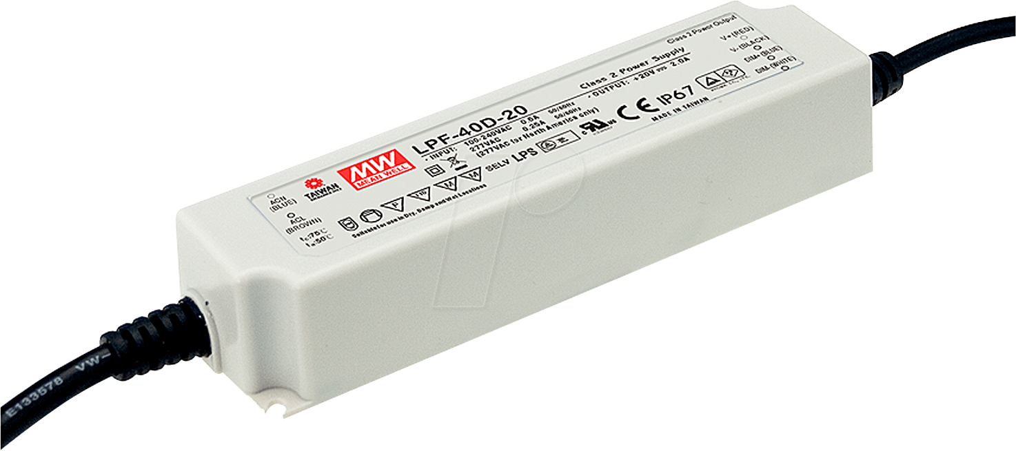 MEANWELL Betriebsgerät 40W LED CV+CC 48V/0.84A, 3in1 Dimming