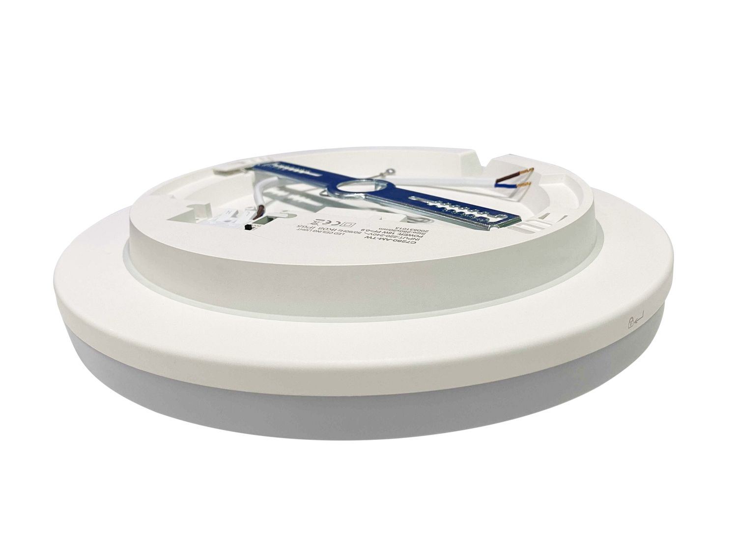 ProLuce® GLORIA, Ø280x50 mm, 13/18W, Dual Power, Sensor, IP65, IK10, 1482/2052 lm, 3CCT, ein/aus