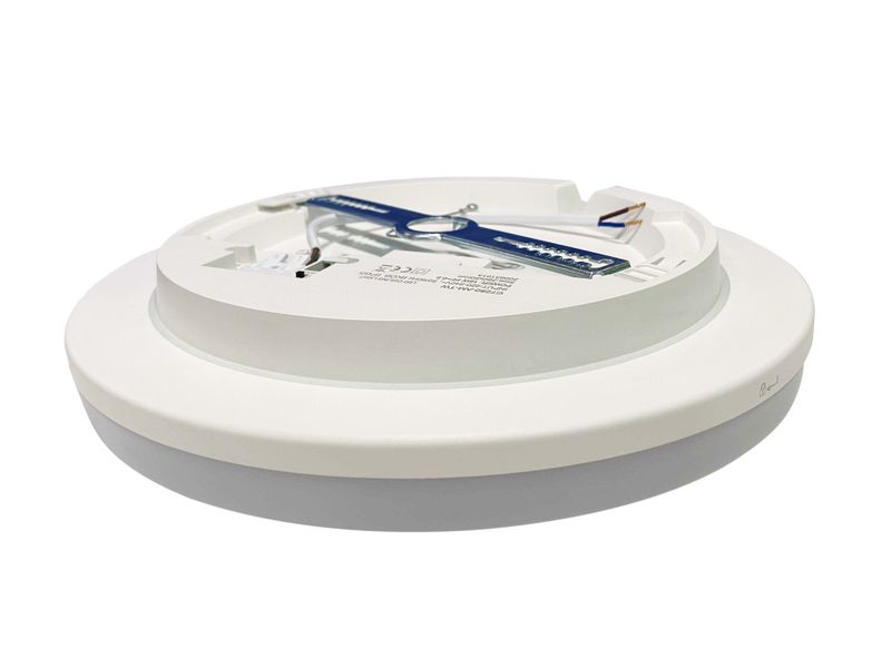 ProLuce® GLORIA, Ø280x50 mm, 13/18W, Dual Power, Sensor, IP65, IK10, 1482/2052 lm, 3CCT, ein/aus