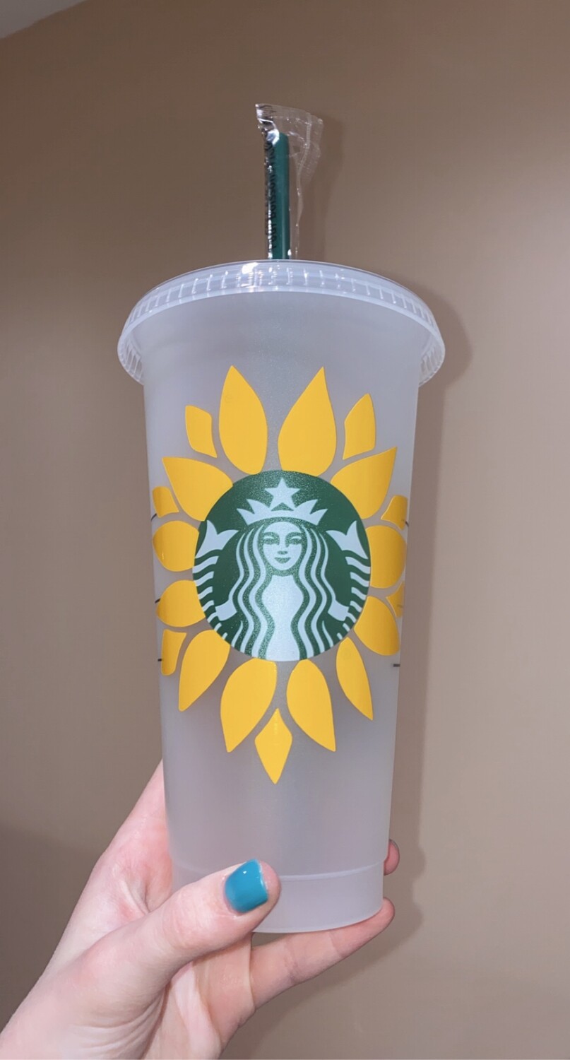 Sunflower Starbucks Cup