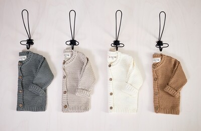 Analog knit Cardigan Hay