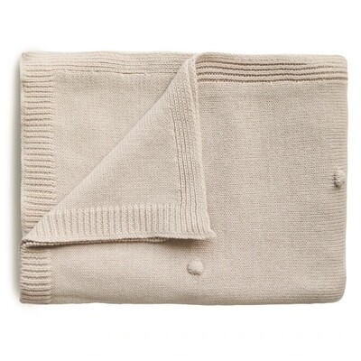 Mushie Blanket Dots off white