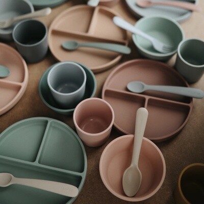 Mushie Silicone Plate Naturel