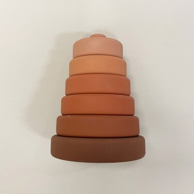 Stackers Silicone Amber Brown