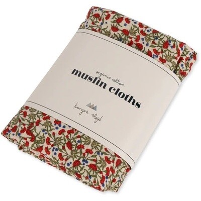 3-Pack muslin Cloth Carnations