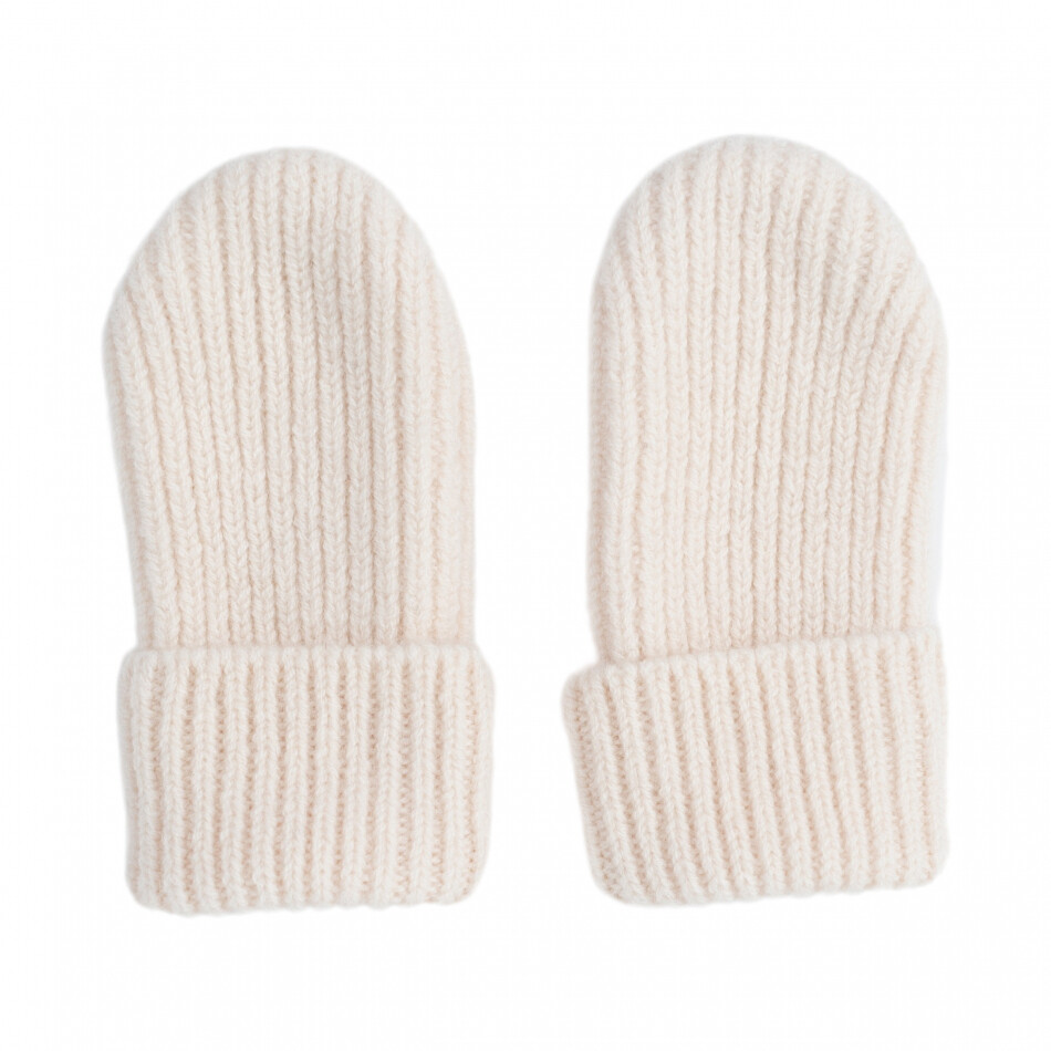 Mittens Merino Wool off white