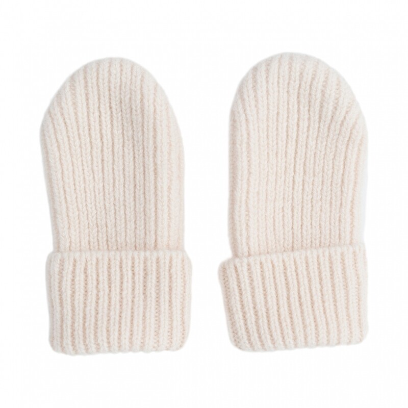 Mittens Merino Wool off white