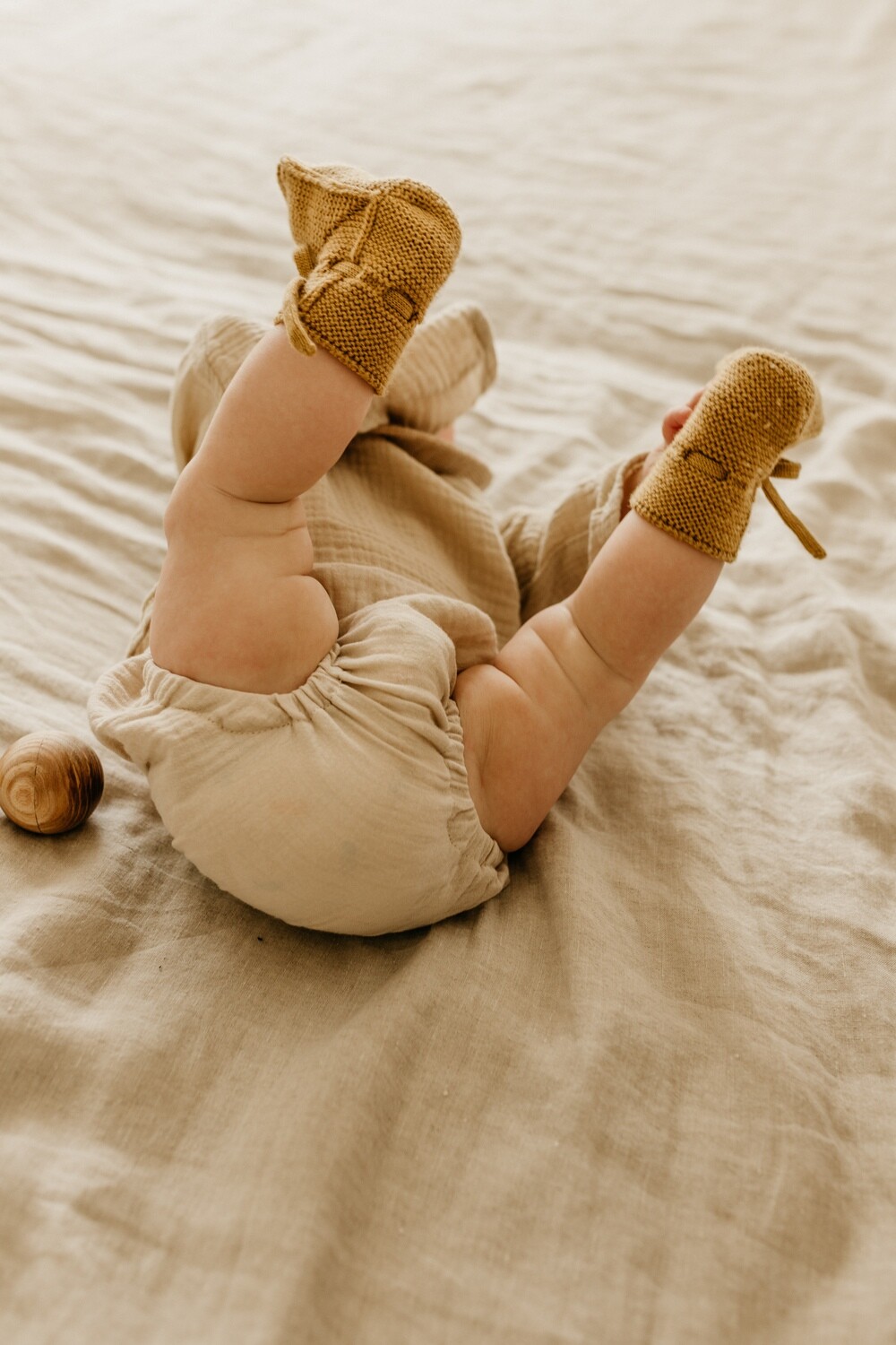 Hvid Booties Ochre