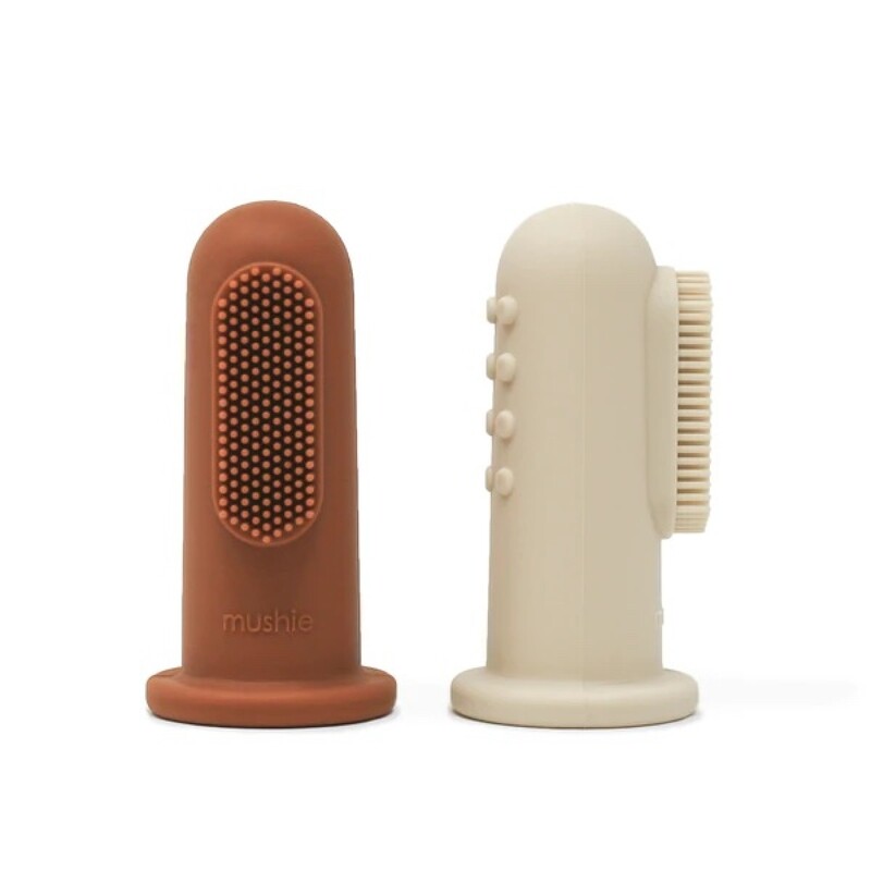 Mushie Toothbrush 2-Pack Shifting Sand