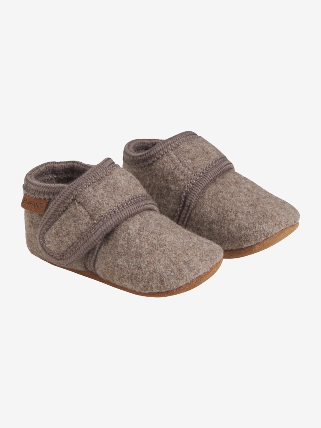 Enfant Wool Slippers Brown