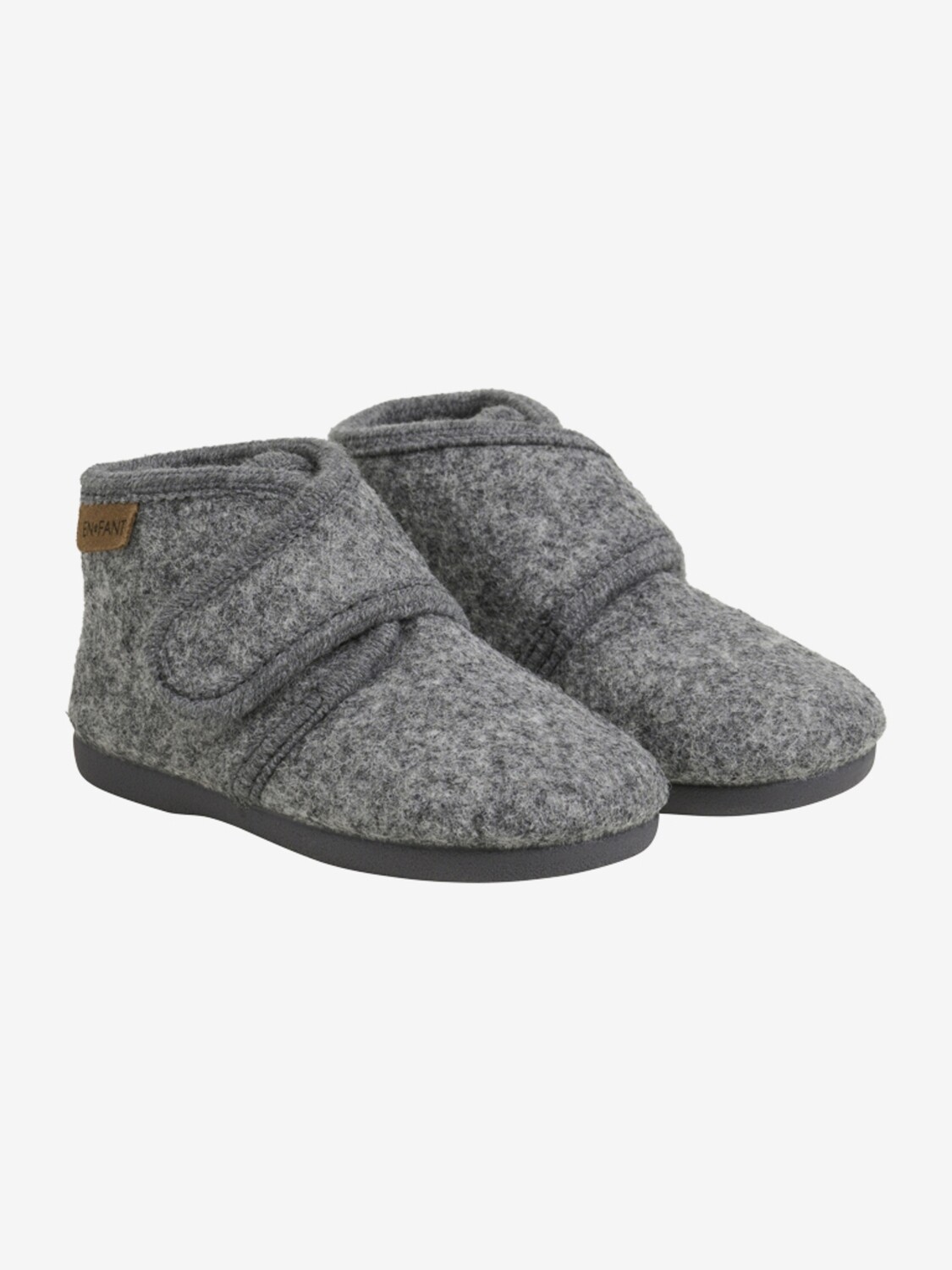 Enfant Velcro Slofjes antraciet
