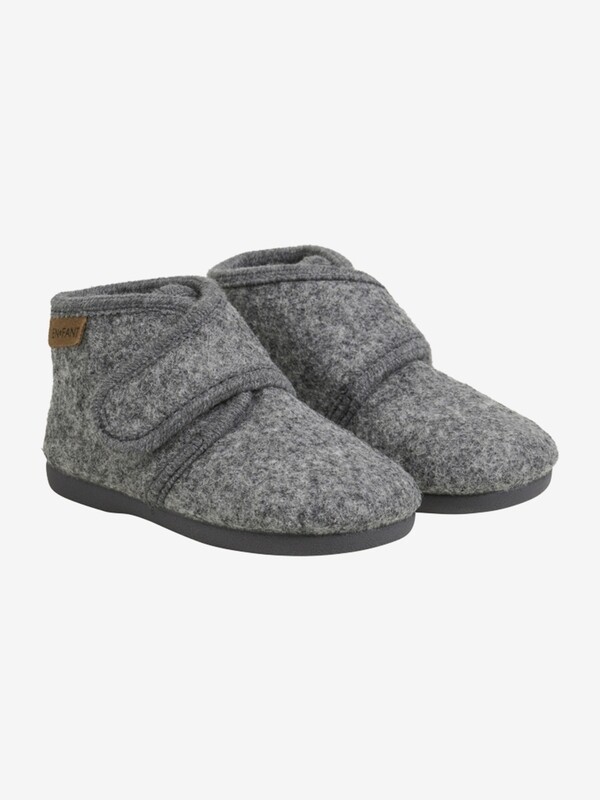 Enfant Velcro Slofjes antraciet