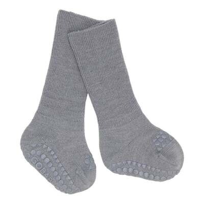 Non-Slip Socks Wool Grey