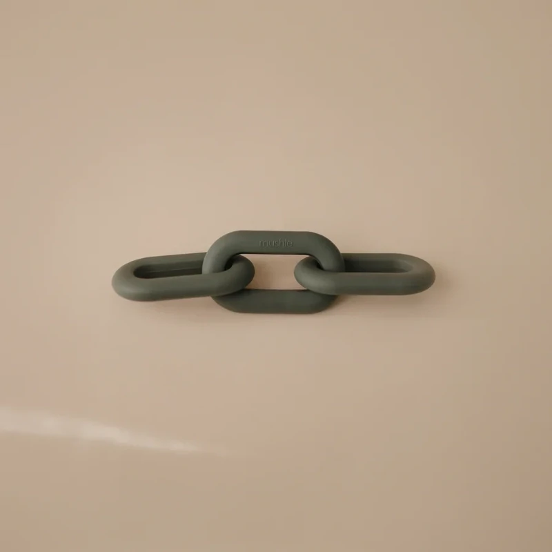 Mushie Teether Link Dried Thyme
