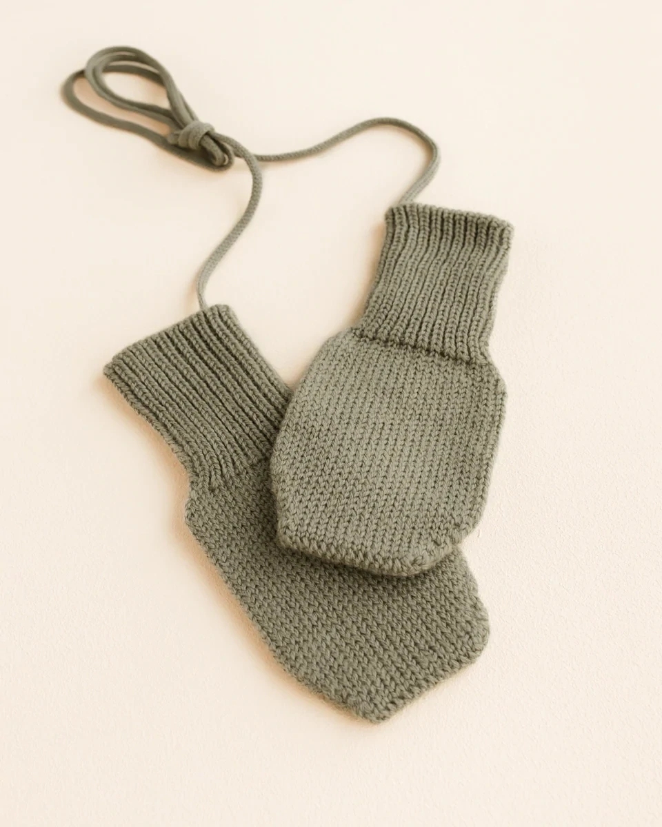 Hvid Wool Mittens Artichoke