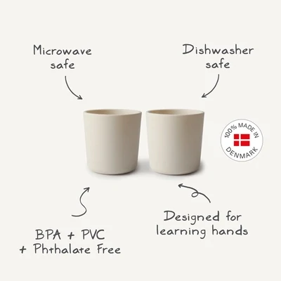 Mushie Cup 2-Pack Ivory