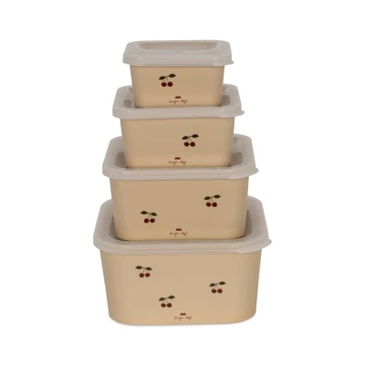 Food Container Set 4-Pack Cherry