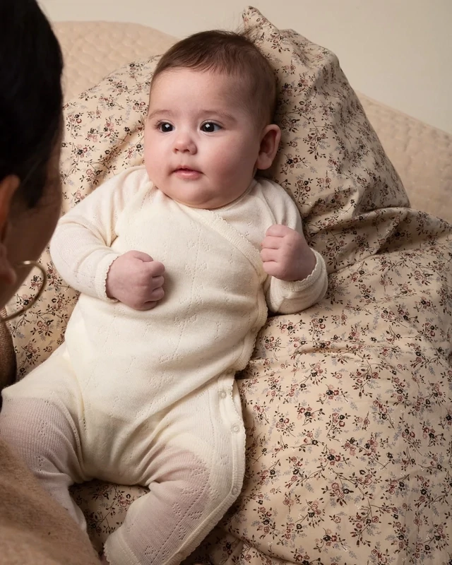 Rula Pointelle onesie white