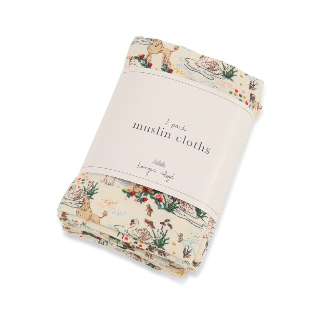 3-Pack Muslin Cloth Mizumi