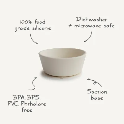 Mushie Silicone Bowl Soft Lilac