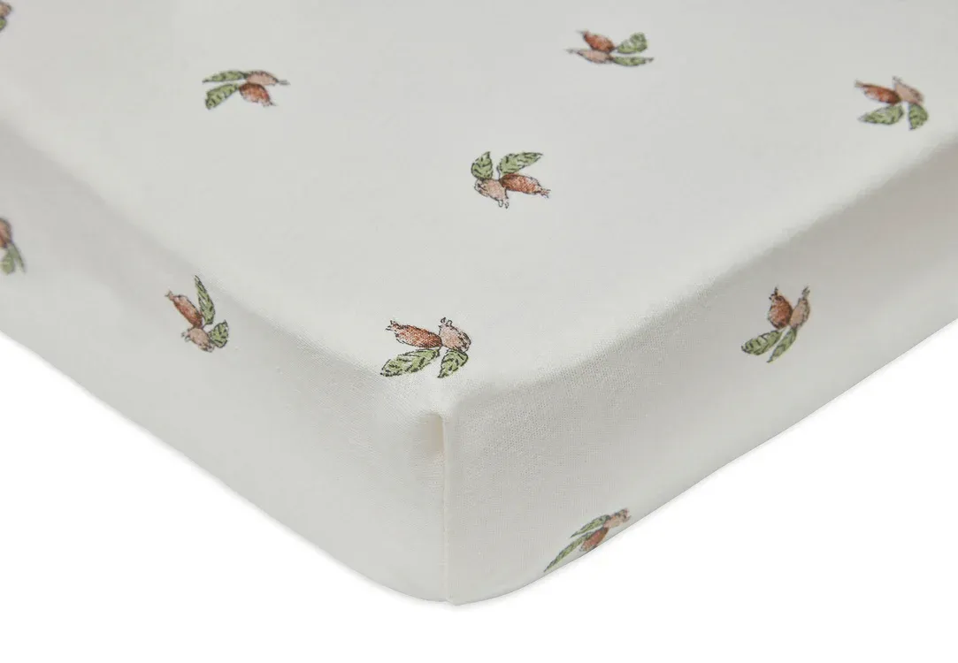 Jersey Hoeslaken Ledikant Rosehip