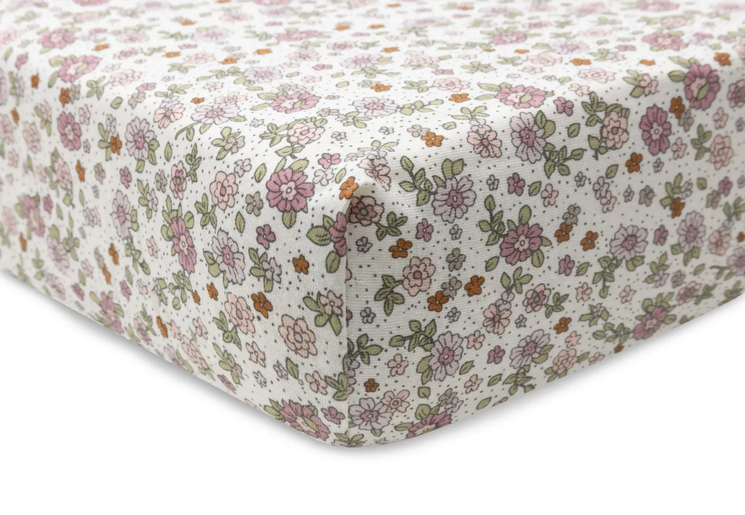 Jersey Hoeslaken Retro Flowers