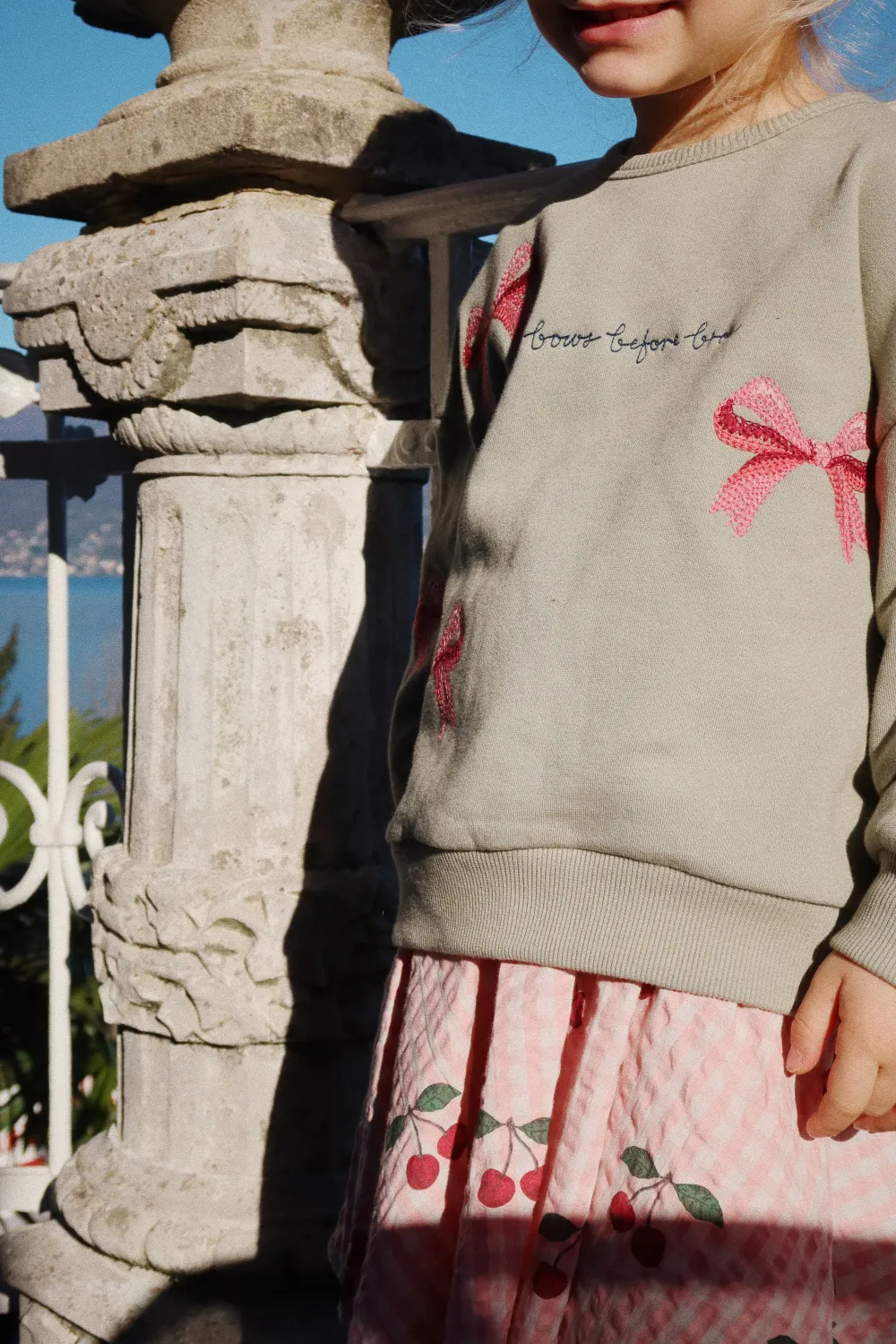 Lou Bow Sweat shirt Tea Rose