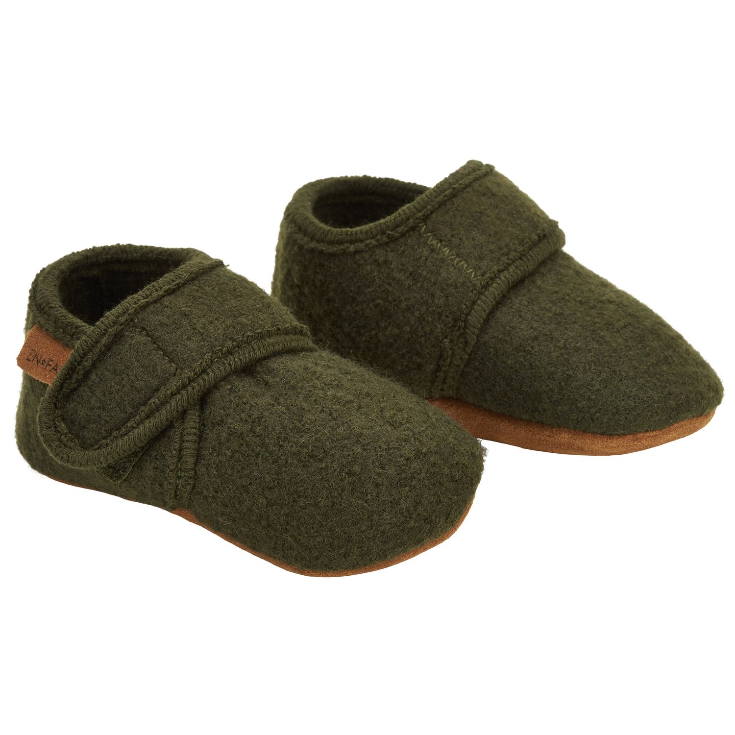 Enfant Wool Slippers green