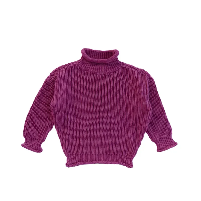 Knit Turtleneck Purple
