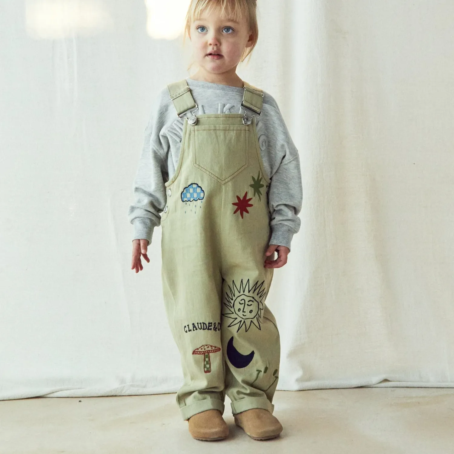 Piper Unisex Dungaree olive